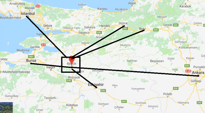 Bilecik Nerede, Nasıl Gidilir