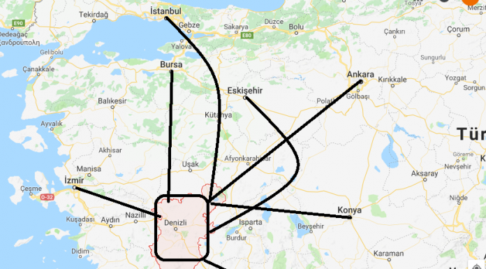 Denizli Nerede, Nasıl Gidilir