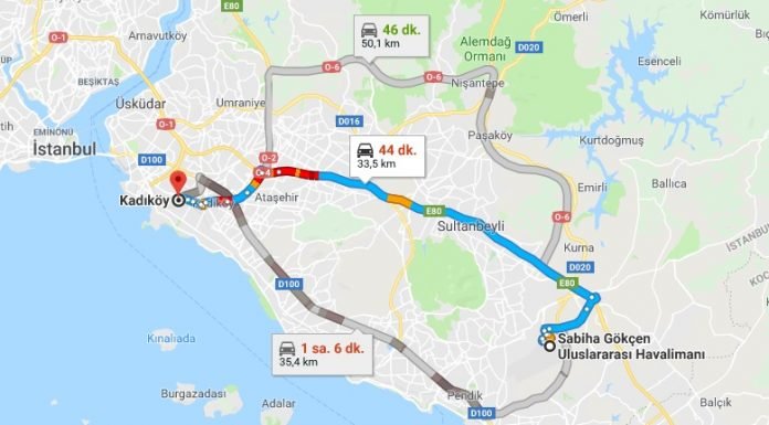 Sabiha Gökçen'den Kadıköy'e Nasıl Gidilir