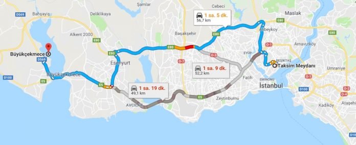 Taksim'den Büyükçekmeceye Nasıl Gidilir Taksim'den Büyükçekmeceye Nasıl Gidilir