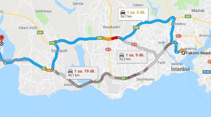 Taksim’den Büyükçekmeceye Nasıl Gidilir? Taksim'den Büyükçekmeceye Nasıl Gidilir