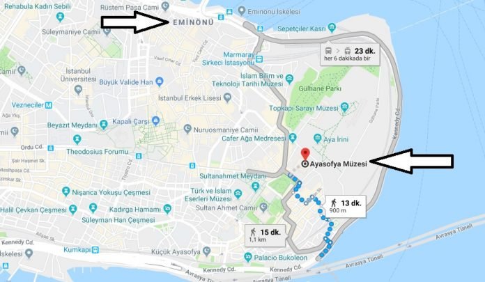 Ayasofya Nerede, Nasıl Gidilir?