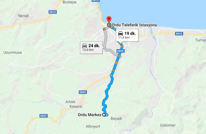 Ordu Boztepe ve Teleferik Nerede, Nasıl Gidilir Ordu Boztepe ve Teleferik Nerede, Nasıl Gidilir?