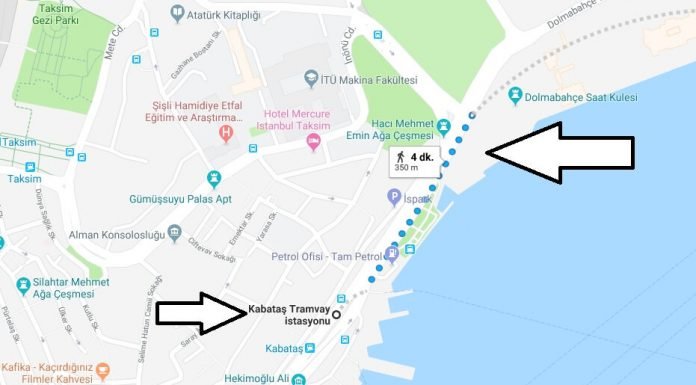 Dolmabahçe Sarayı Nerededir