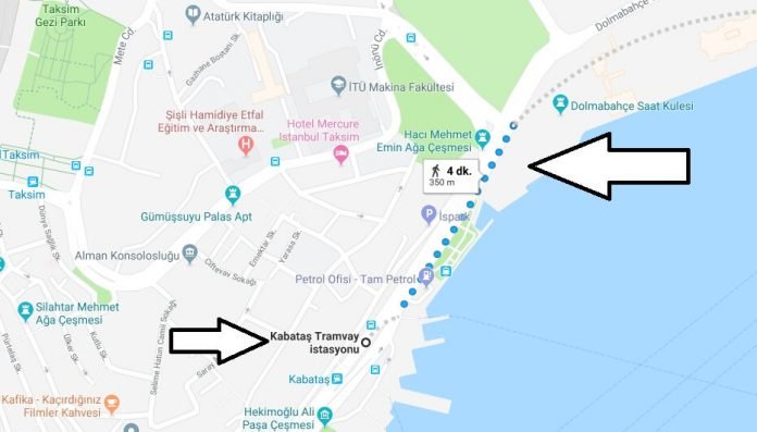 Dolmabahçe Sarayı Nerededir