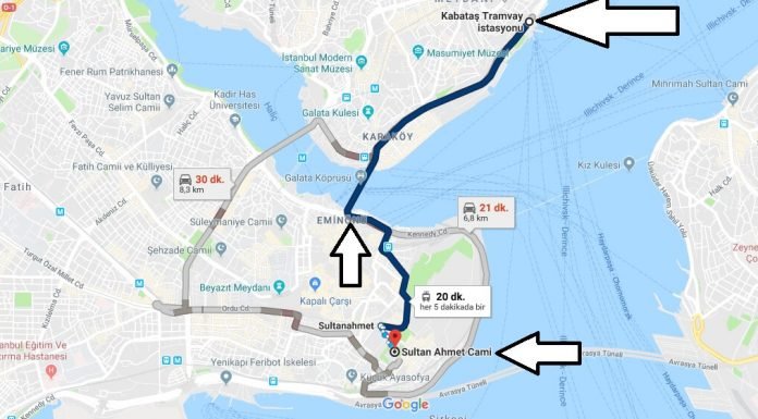 Sultan Ahmet Cami Nerede Nasıl Gidilir