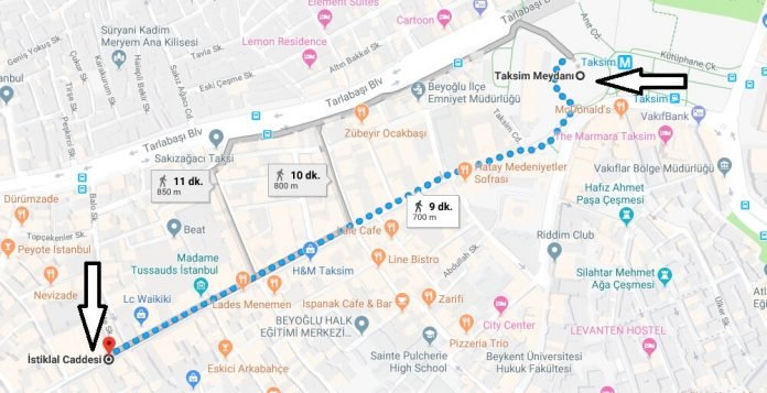 İstiklal Caddesi Nerede, Nasıl Gidilir?