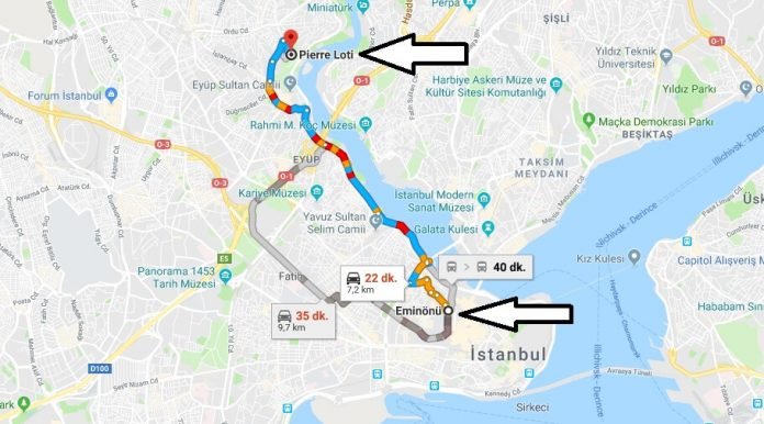 Pierre Loti Nerede, Nasıl Gidilir