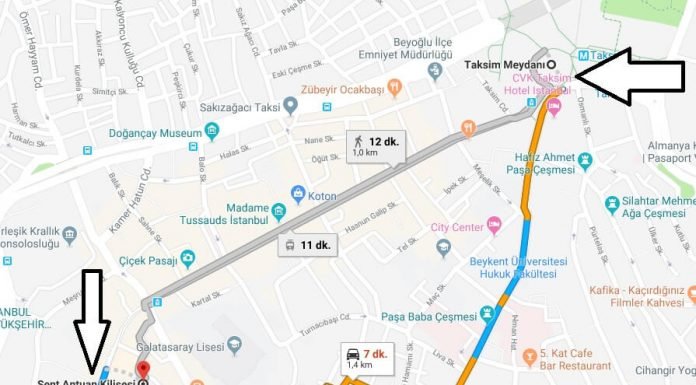 Sent Antuan Kilisesi Nerede, Nasıl Gidilir