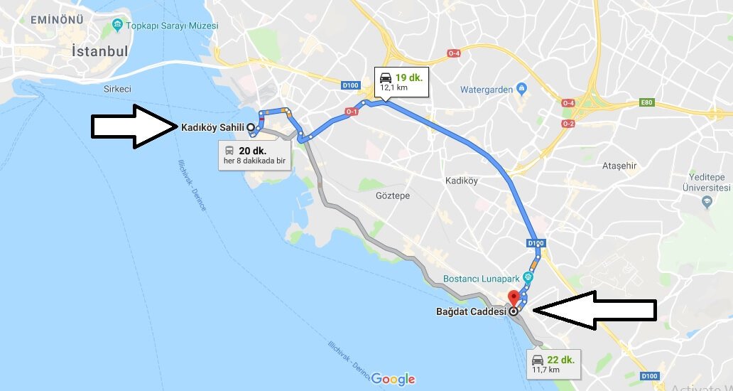 Bağdat Caddesi Nerede Nasıl Gidilir