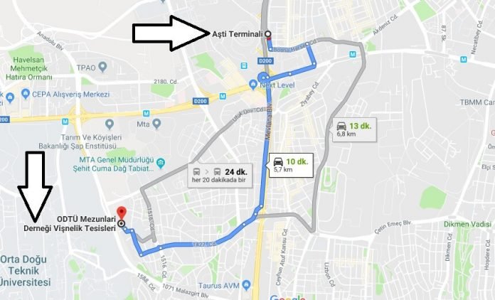 ODTÜ Vişnelik Nerede, Nasıl Gidilir ODTÜ Vişnelik Nerede, Nasıl Gidilir?