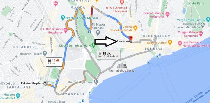 Taksimden Akaretlere Nasıl Gidilir Taksimden Akaretlere Nasıl Gidilir